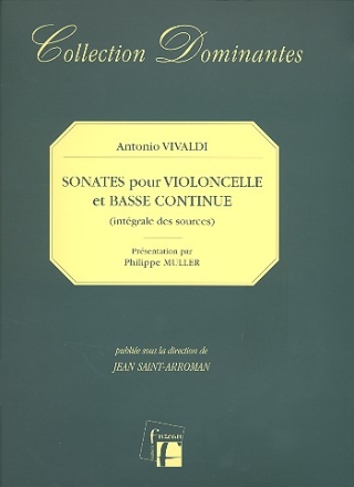 Sonates pour violoncelle et bc (integrales des sources) faksimile