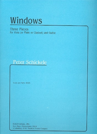 Windows 3 pieces for viola and guitar (by Schickele) Elkan-Vogel