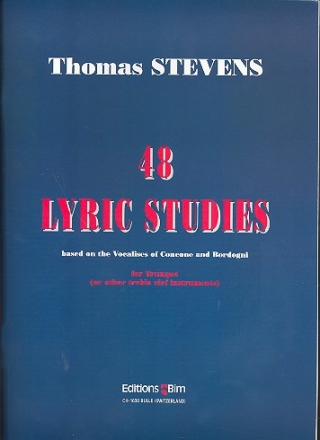 48 lyric Studies  for trumpet, based on the vocalises of Concone and Bordogni