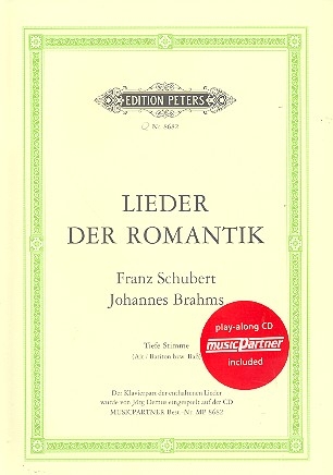 Lieder der Romantik (+CD) fr tiefe Stimme und Klavier Schubert / Brahms