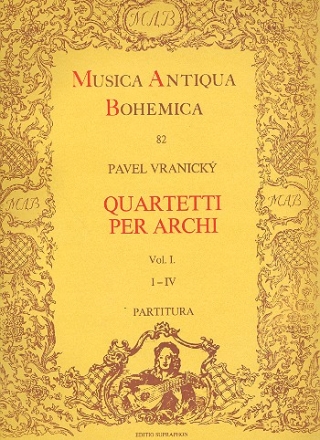 Quartetti per archi vol.1 (Nr.1-4) Partitur