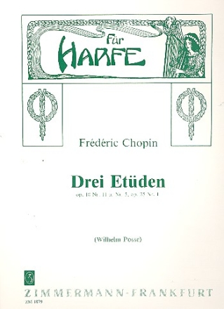 3 Etden op.10,5+11 und op.25,1 fr Harfe