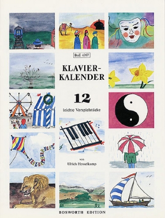 KLAVIERKALENDER - 12 LEICHTE VORSPIELSTUECKE VOM JANUAR BIS ZUM DEZEMBER