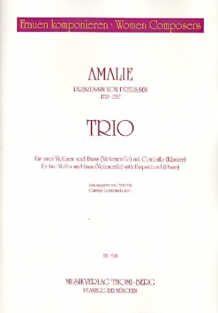 Trio fr 2 Violinen, Bass (Violoncello und Kontrabass) und Bc Stimmen