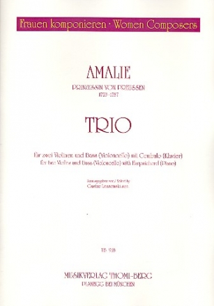 Trio fr 2 Violinen, Bass (Violoncello und Kontrabass) und Bc Stimmen