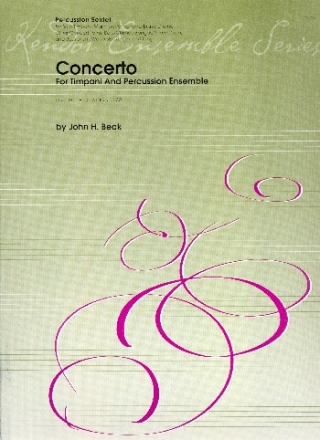 Concerto for timpani and percussion ensemble (5 players) score and parts