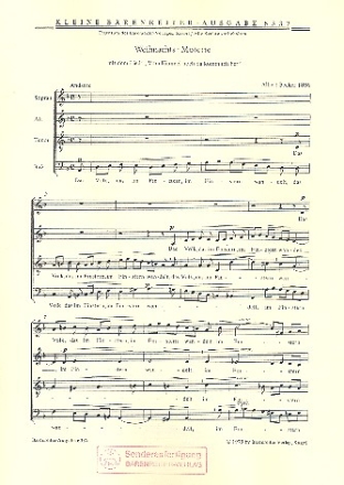 Weihnachts-Motette fr gem Chor a cappella Partitur