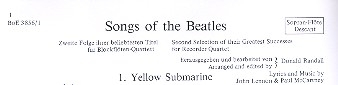 Songs of the Beatles für 4 Blockflöten Sopranblockflöte