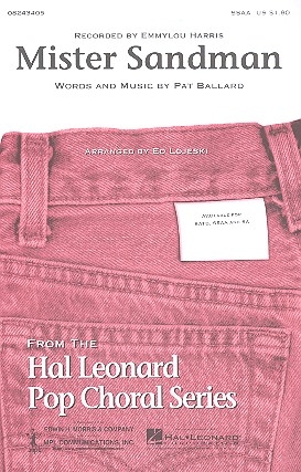 Mister Sandman  for female chorus (SSAA), bass section ad lib. choral score