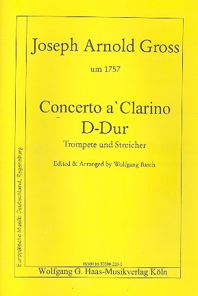 Konzert D-Dur fr Trompete in D und Streicher Partitur und Stimmen