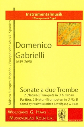 Sonate a 2 trombe fr 2 Naturtrompeten (D/C/B) und Orgel Stimmen