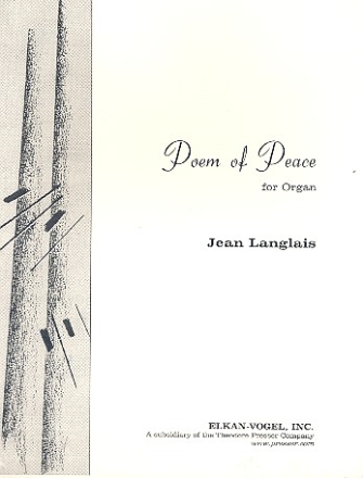 Poem of Peace for organ