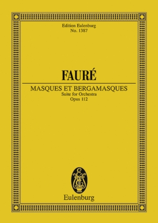 Masques et bergamasques op.112 for orchestra Studienpartitur