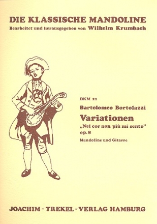 Variationen ber Nel cor non piu mi sento op.8 fr Mandoline und Gitarre,   Stimmen