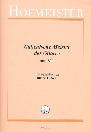 Italienische Meister der Gitarre um 1800 fr Gitarre