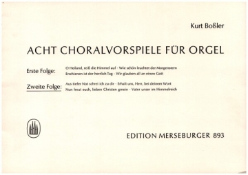 8 Choralvorspiele Band 2 (Nr.5-8) fr orgel
