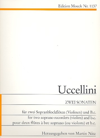 2 Sonaten fr 2 Sopranblockflten (Violinen) und Bc