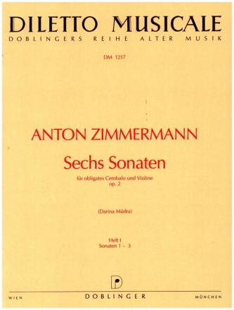 6 SONATEN OP.2 BAND 1 (NR.1-3) FUER VIOLINE UND OBLIGATES CEMBALO