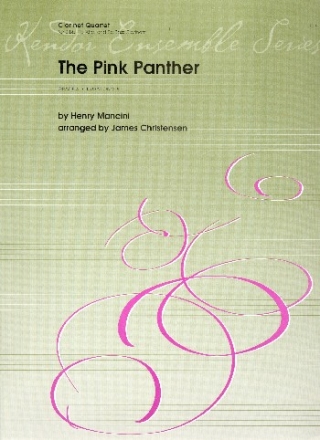 The Pink Panther for 4 clarinets (Bb/Bb/Eb/Bass) score and parts