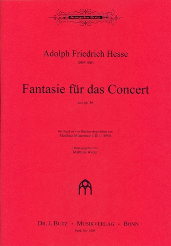 Fantasie fr das Concert op.36 fr Orgel zu 4 Hnden