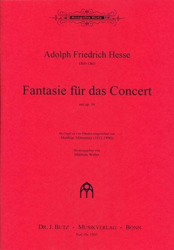 Fantasie fr das Concert op.36 fr Orgel zu 4 Hnden