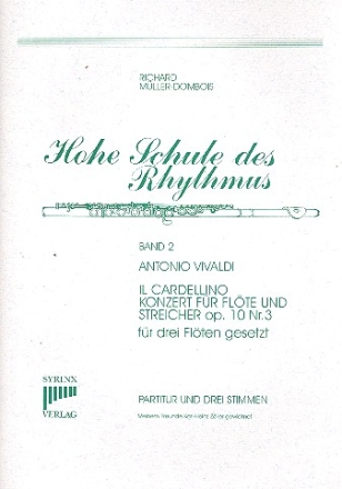 Concerto Il Cardellino op.10,3 fr 3 Flten Partitur und Stimmen