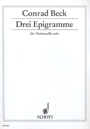 3 Epigramme fr Violoncello