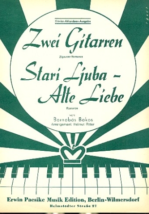 Zwei Gitarren  und  Stari ljuba: fr Klavier