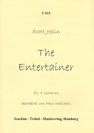 The Entertainer fr 4 Gitarren Partitur und Stimmen
