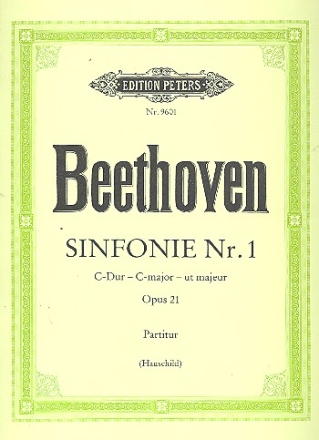 Sinfonie C-Dur Nr.1 op.21 fr Orchester Partitur