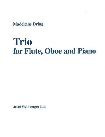 Trio for flute, oboe and piano score and parts