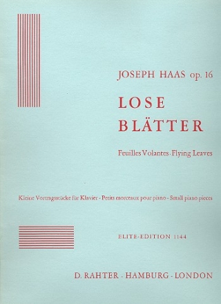 Lose Bltter op.16 kleine Vortragsstcke fr Klavier