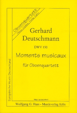 Moments musicaux DWV150 fr Oboe und Streichtrio Partitur und Stimmen