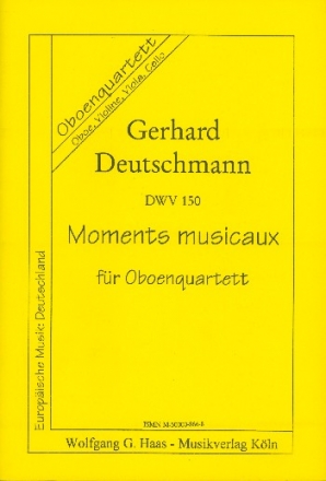 Moments musicaux DWV150 fr Oboe und Streichtrio Partitur und Stimmen
