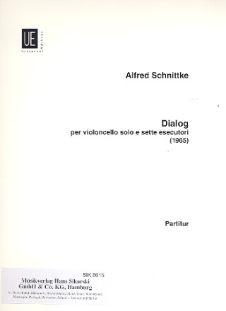 Dialog  fr Violoncello solo und 7 Instrumentalisten Partitur