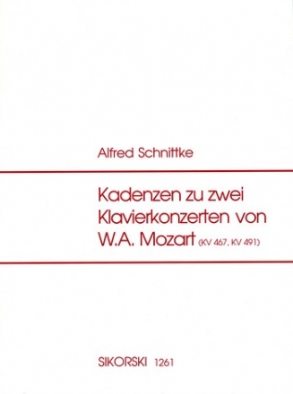 Kadenzen zu den Klavierkonzerten KV467 (1. Satz) und KV491 (3. Satz) Schnittke, Alfred, bearb.