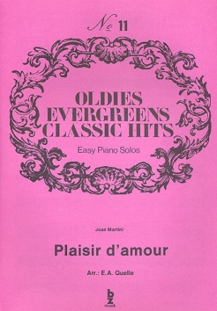 Plaisir d'amour: fr Klavier (leicht)