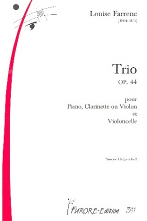 Trio op.44  fr Klarinette (Violine), Violoncello und Klavier Stimmen
