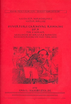 Ouvertre zu Le Carnaval Romain op.9 fr 8 Hrner Partitur und Stimmen