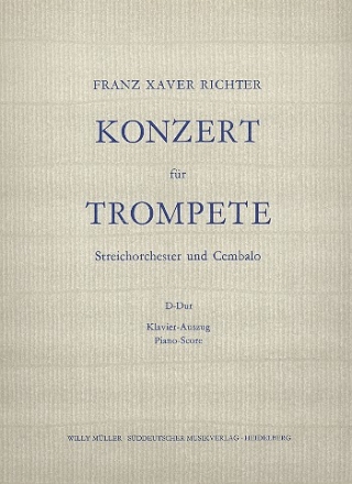 Konzert D-Dur fr Trompete und Streicher fr Trompete und Klavier