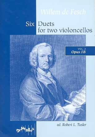 6 Sonatas op.1b for 2 violoncellos score