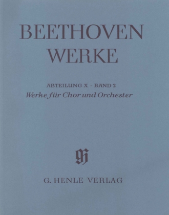 Beethoven Werke Abteilung 10 Band 2 Werke fr Chor und Orchester BRANDENBURG, SIEGHARD, ED