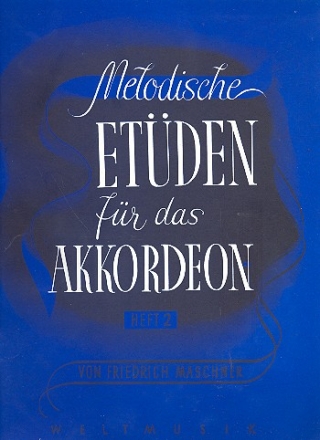 Melodische Etden Band 2 fr Akkordeon 24-48 Bsse