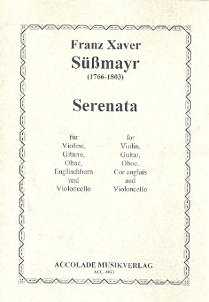 Serenata fr Violine, Gitarre, Oboe, Englischhorn und Violoncello Partitur+Stimmen