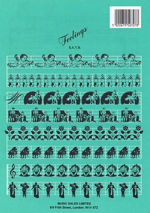 FEELINGS FOR MIXED CHORUS, PIANO AND RHYTHM SECTION   SCORE FUNDORA, THOMAS, SPANISH LYRICS