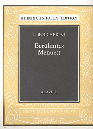 Berhmtes Menuett fr Klavier