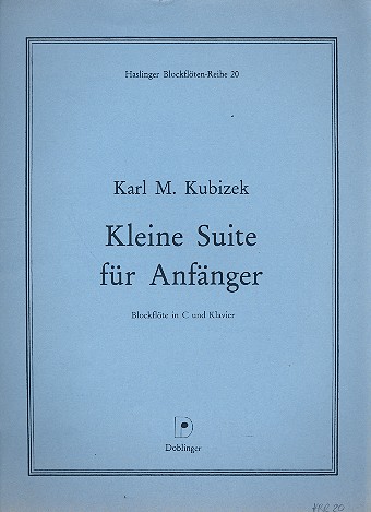 Kleine Suite fr Anfnger fr Blockflte in C und Klavier