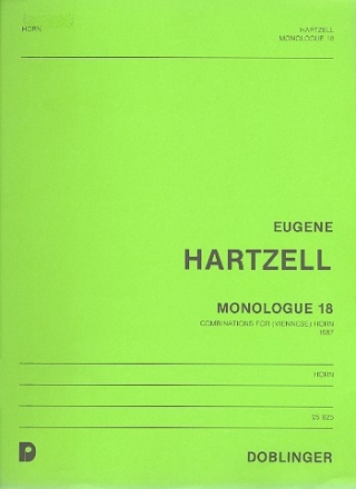 MONOLOGUE 18 COMBINATIONS FOR VIENNESE HORN (1987)
