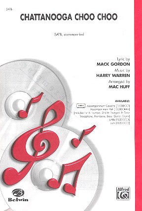 Chattanooga Choo Choo for mixed chorus and piano score