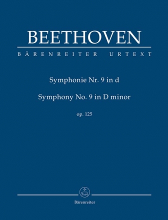 Sinfonie d-Moll Nr.9 op.125 fr Soli, Chor und Orchester Studienpartitur
